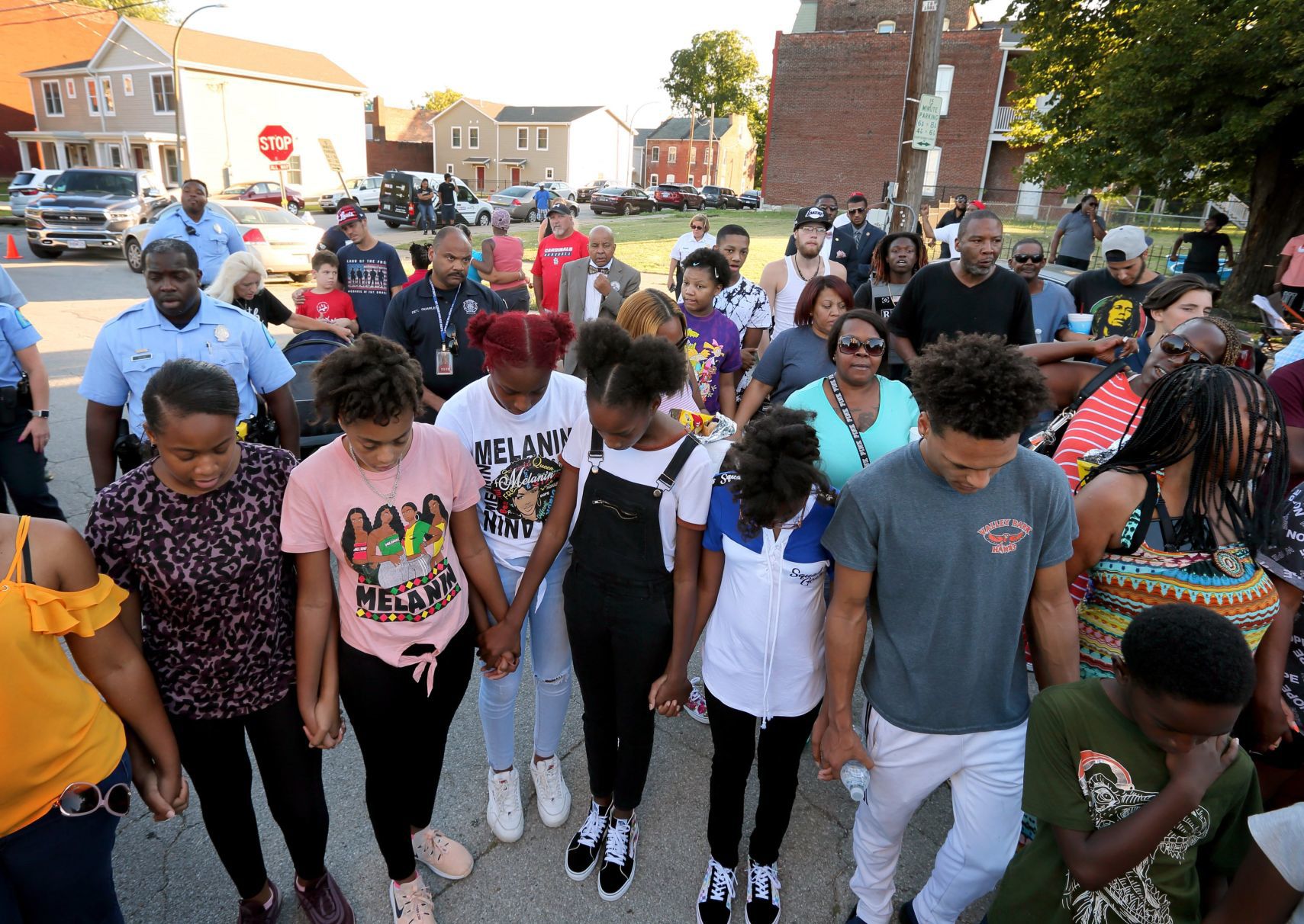 Vigil for 7-year-old Xavier Usanga killed by stray bullet in St. Louis
